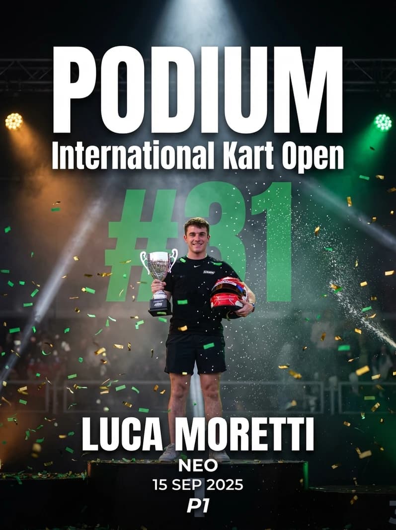 Podium Finish poster example