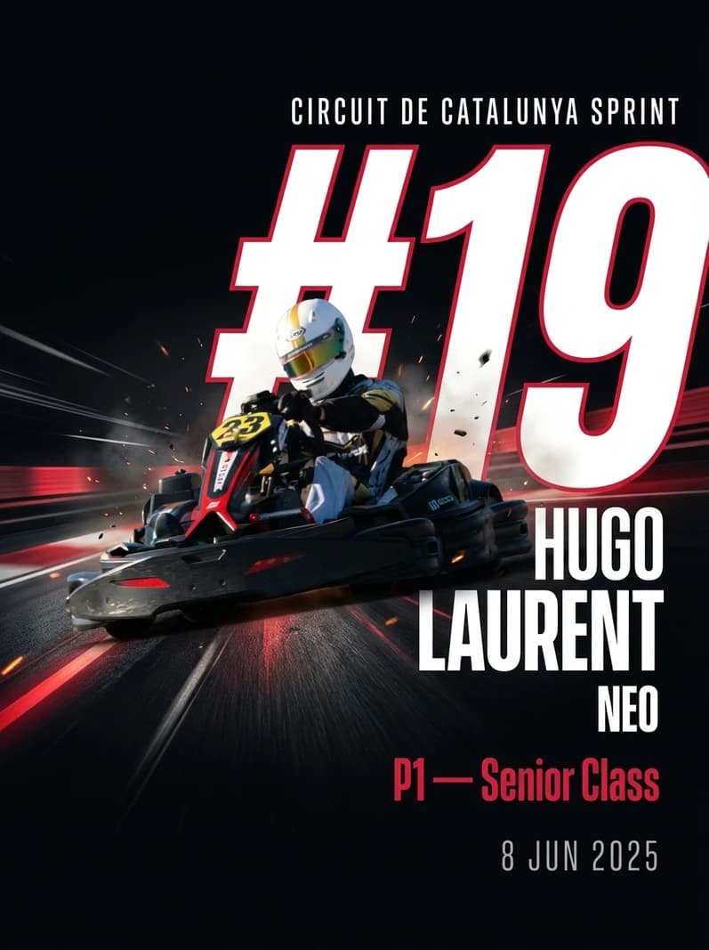 Race Result poster example